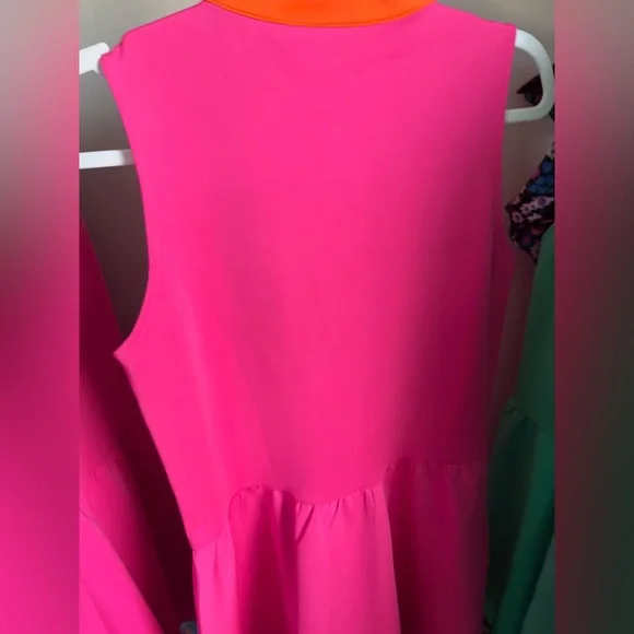 SSYS Hot Pink Dress with Orange Trim - Picture 6 of 6